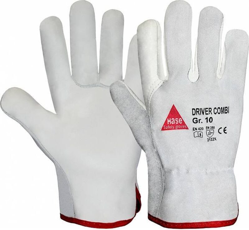 Hase Lederhandschuhe "Driver Combi" 11