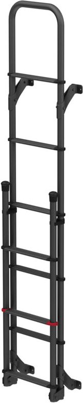 Frankana Deluxe DJ Deep Black von Fiamma klappbare Außenleiter Wohnmobilleiter 8 Stufen