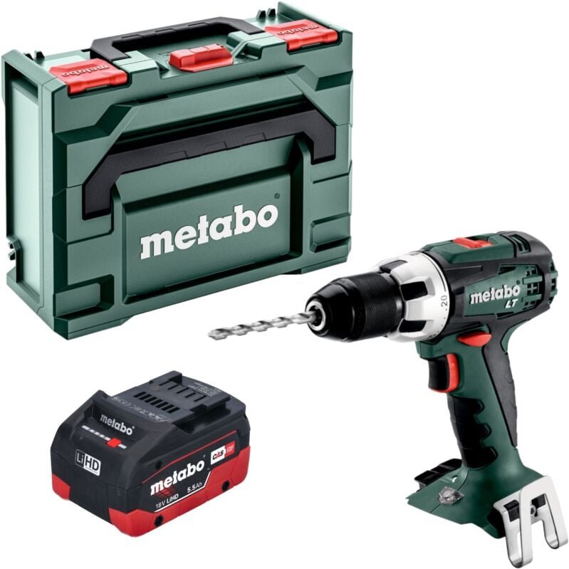 Metabo BS 18 LT Akku Bohrschrauber 18 V 60 Nm + 1x LiHD Akku 5,5 Ah + metaBOX - ohne Ladegerät