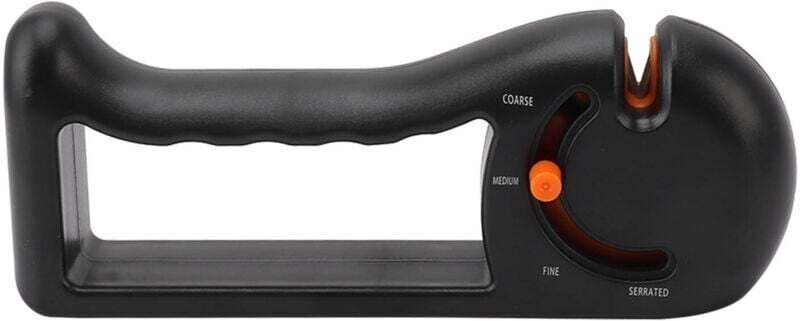Aiguiseur De Couteaux Manuel Réglable 4 Étapes Pour Cuisine Affûtage Précis Orange