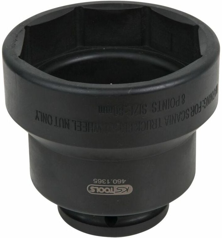 Ks Tools 3/4' Achsmuttern-Schlüssel, 8-kant, für Scania, 80 mm - 460.1365