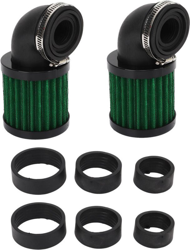 Universeller 28-48mm Motorrad-Luftfilter für 50ccm 70ccm 90ccm 125ccm Moped Roller ATV Dirt Bike schwarz grün.