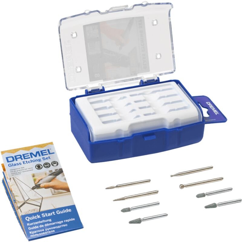 Dremel Multifunktionswerkzeug Glasgravur-Set (682), 8-tlg.