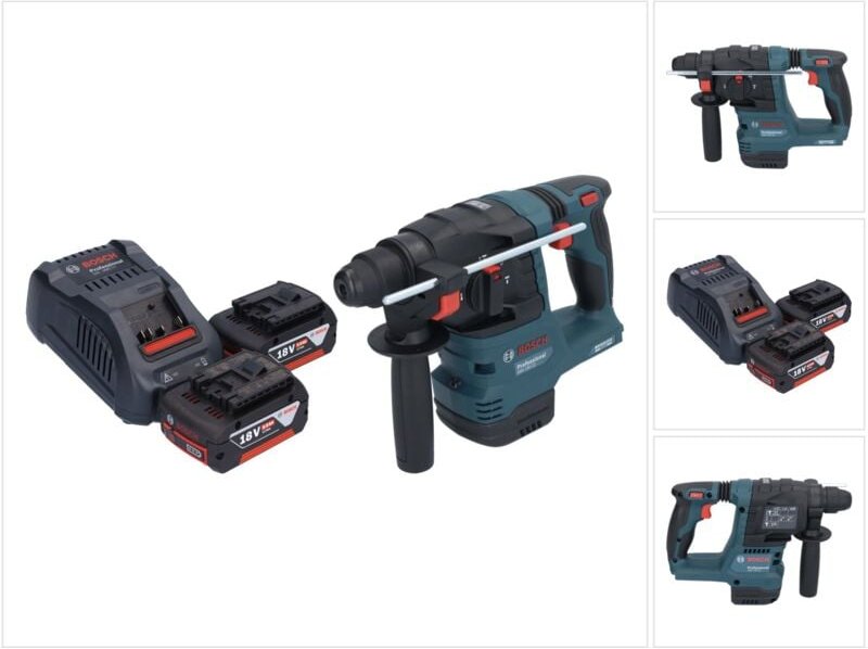 Bosch gbh 18V-22 Professional Akku Bohrhammer 18 v 1,9 j sds Plus Brushless + 2x Akku 5,0 Ah + Ladegerät