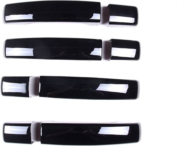 Auto-AußEntüRgriff-Abdeckungs-Aufkleber für 4 2010-2016 ZubehöR, Schwarz Ohne Loch