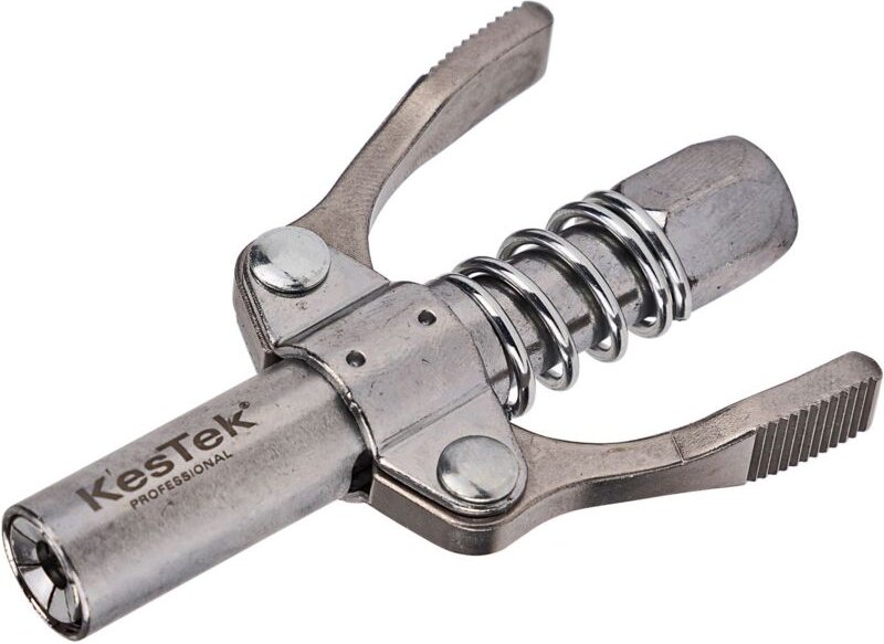 Schnellkupplung für Fettpresse, 6-Backen-Mundstück, Doppelgriff - Kestek