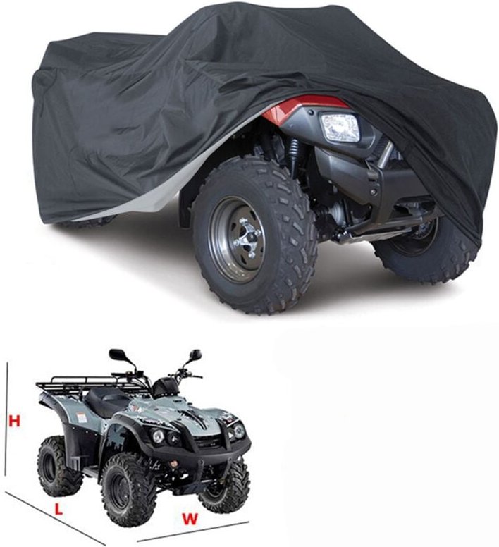 Ccykxa - Outdoor-Schutzplane für atv, Motorrad, Quad, wasserdicht, UV-Schutz, Tarnung, 145 x 85 x 98 cm, ATV-Quad-Abdeck...