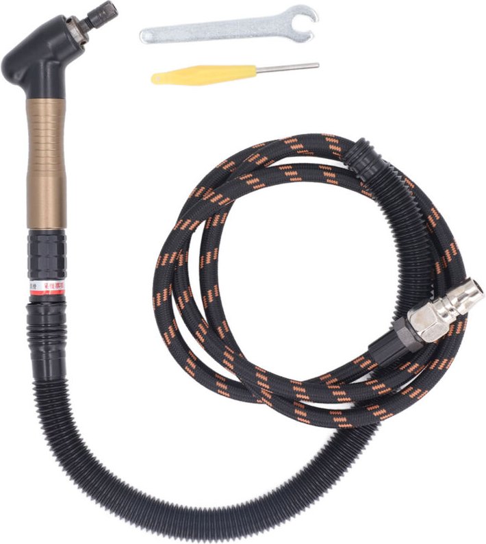 Druckluftfrässet mit Schalter und Winkelstück zum Polieren und Entgraten