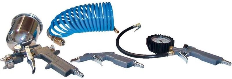 Druckluft-Set 4-tlg. Metall