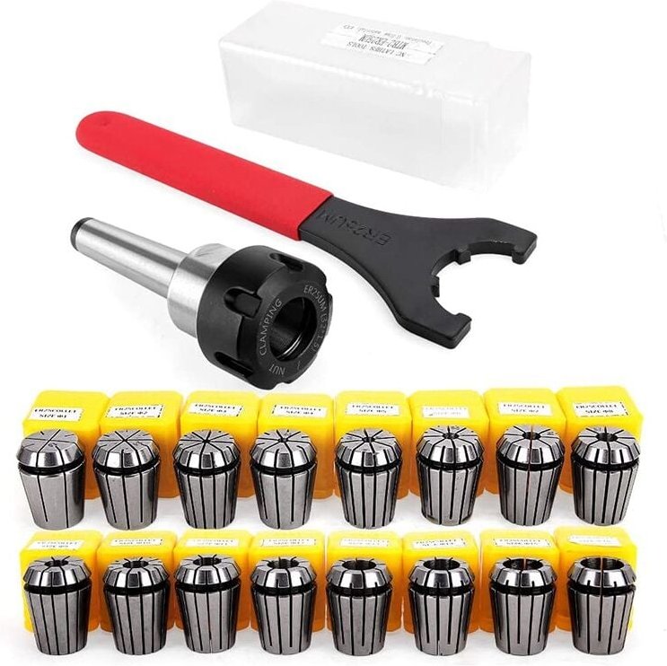 Spann Zangen Futter Er25 mit Mt2 M10 Motor Verlängerungs Stange, Cnc Gravier Maschine oder Fräs Dreh