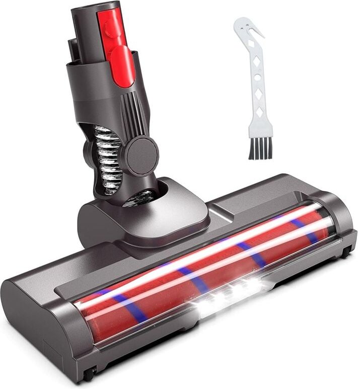 Staubsaugeraufsätze für V15 V8 V7 V10 V11, Hartholzbodenaufsatz, weiche Walzenbürste mit led