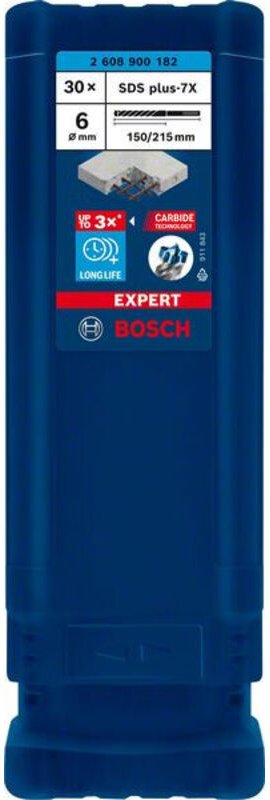 Expert sds plus-7X Hammerbohrer, 6 x 150 x 215 mm, 30-tlg - Bosch