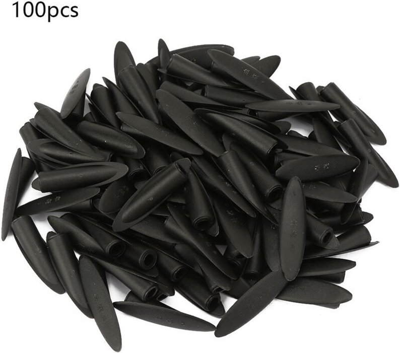 Vtizikl 100 pièces en bois de 9,5 mm pour gabarit de perçage de poche, accessoires pour outils de travail du bois (Noir)