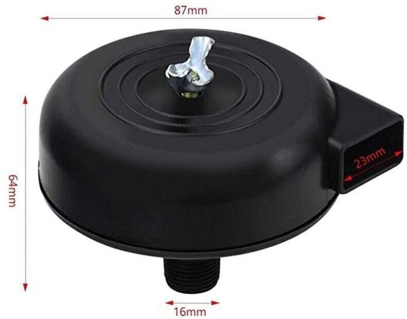 Luftkompressor-Filterschalldämpfer, 3/8"-Gewinde (16 mm), Teile für Luftkompressoren.Gu.B/bon