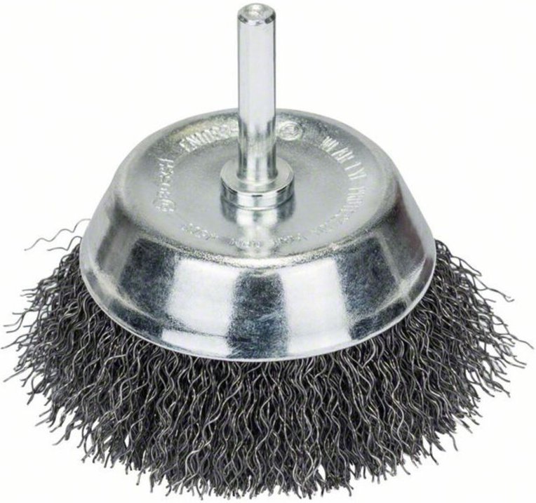 Bosch - Accessories Stahl-Drahtbuerste Topf 75 mm /6 mm Schaft-Ø 6 mm