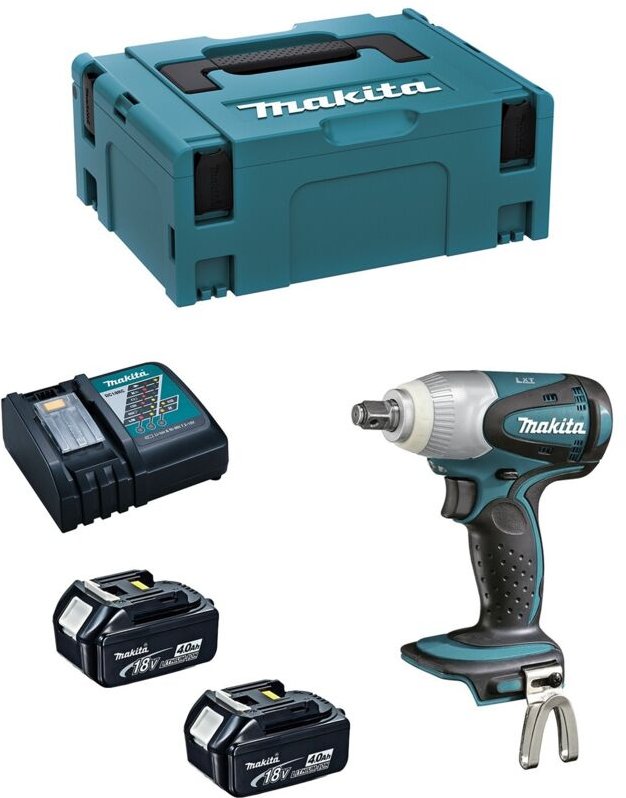 Schlagschrauber 18 V Li-Ion 4 Ah 230 Nm MAKITA - 2 Akkus, Ladegerät, Gehäuse - DTW251RMJ