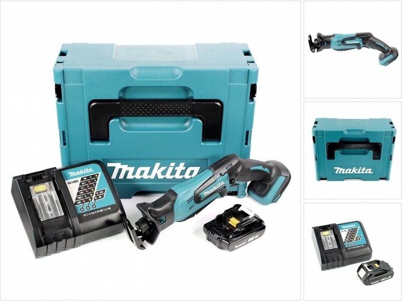 MAKITA DJR 183 RY1J Akku Reciprosäge 18V + 1x Akku 1,5Ah + Ladegerät + Makpac