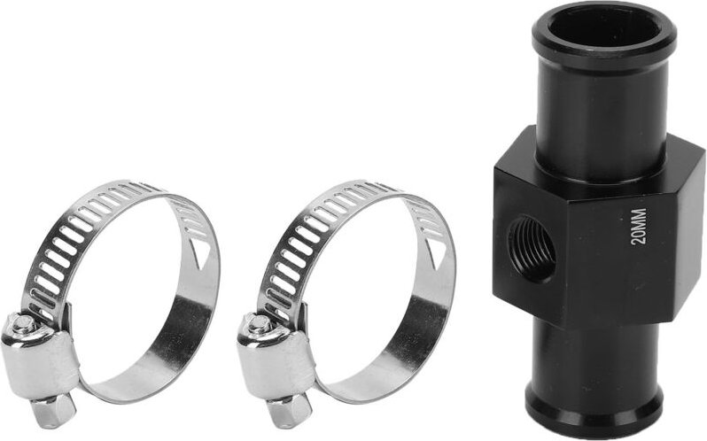 Wassertemperatur Sensor Adapter, Wassertemperatur Adapter Wassertemperaturmesser Sensor 3-Wege Anschluss Motorrad Modifi...