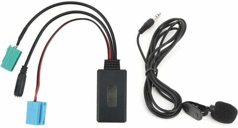 Adaptateur Bluetooth aux, Voiture 12V 6Pin Universel Bluetooth 5.0 Câble Audio aux Câble Adaptateur Audio Câble Adaptate...