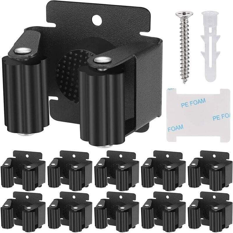 10 Pièces Support Mural Porte Balai Vadrouille Pelle Outils de Jardin Organisation