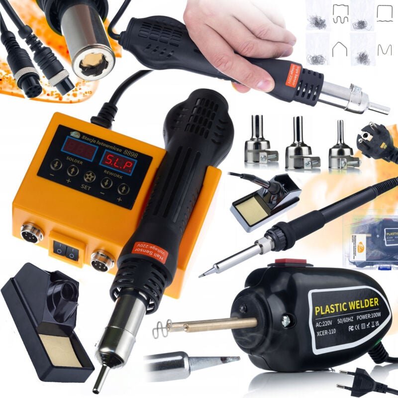 Rosfix 2in1 Lötstation (Heißluft und 900 m) Rosfix Orange Husky OH660 Electric S-Serie + Rosfix Strong Cosmico RSC100W K...