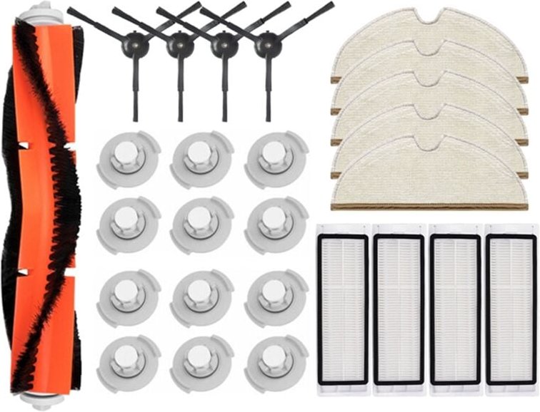26-teiliges Set für S5 Staubsauger-Mopprolle, Seitenbürstenfilter