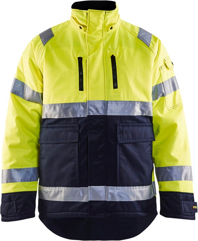 Arbeitsjacke Winter Hochsichtbarkeit 4828 - Neon Gelb/Navy S