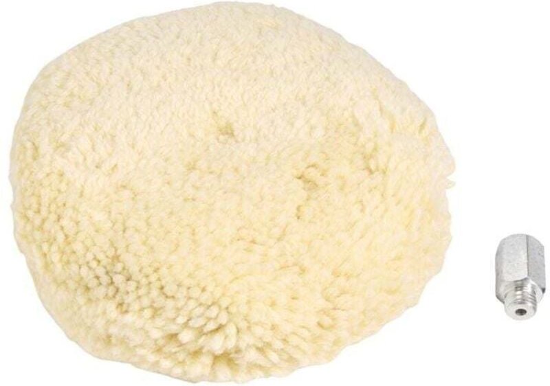 7-Zoll-Doppelseitiges Wollpolierpad mit 5/8-Zoll-Schraube (1 Stück)