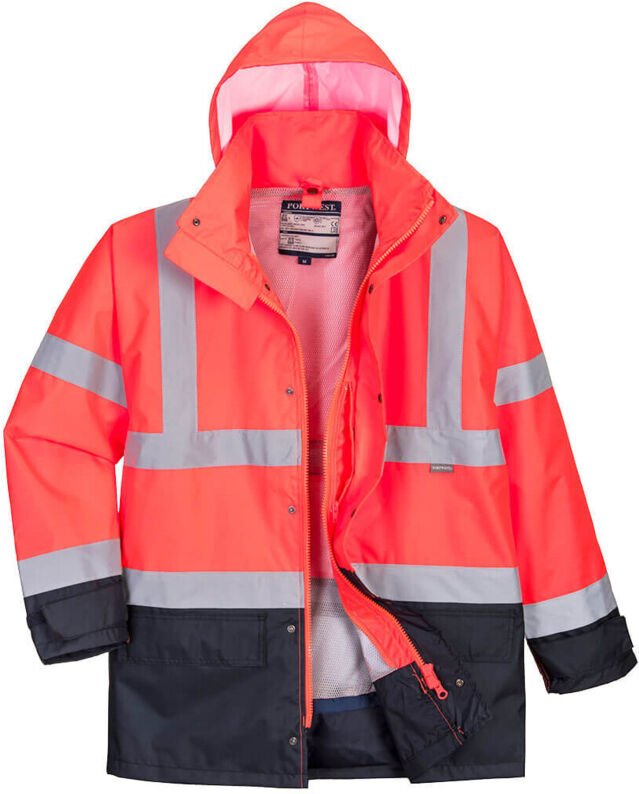 Bicolor-Executive-Parka 5-in-1 Farbe: Rot/Navy Größe XXL - Portwest