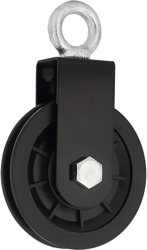 9 cm leiser Nylon-Übungszug mit Metallhalterung für Fitnessgeräte – Gewichtheberzug – Einzellager