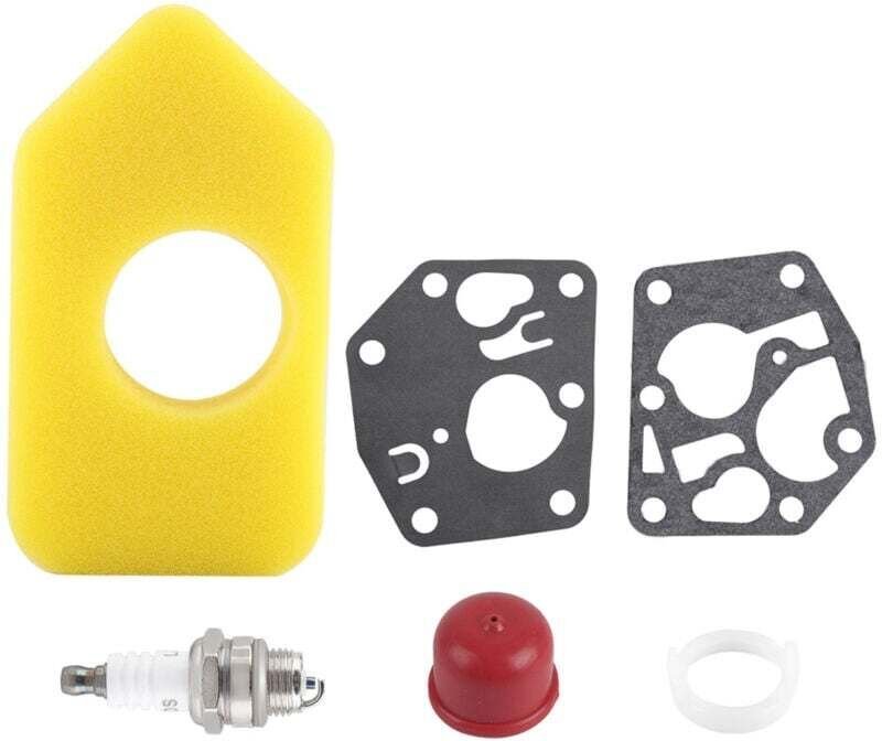 Vtizikl Kit de joint de diaphragme de carburateur et de filtre à air pour bougies d'allumage pour Briggs & Stratton et d...