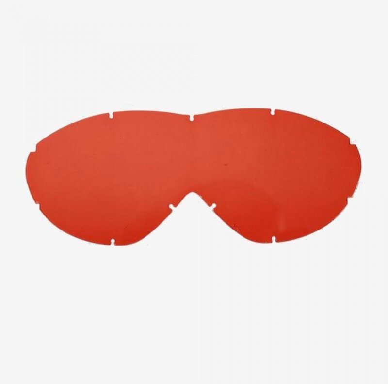 rote Einzelscheibe für Brillenmaske cross smith sonic moto quad