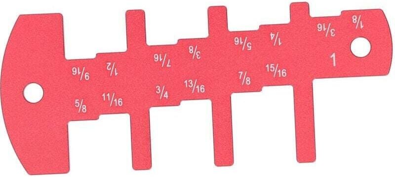 Jauge de Profondeur pour Routeur Outil de Mesure Impérial 1/8 à 1 Pouce pour Travail du Bois Rouge