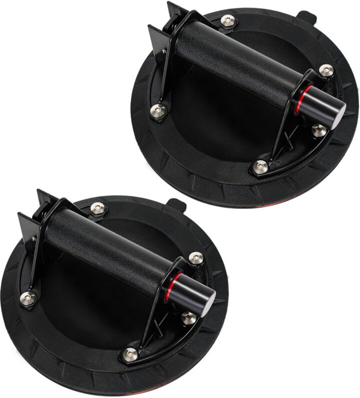 Randaco Saugheber Glasheber Saugnäpfe Einhandbedienung Glassauger max.120KG 2 Stück