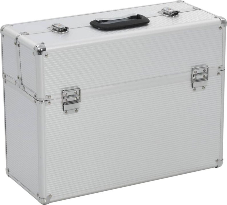 Werkzeugkasten 47 x 36 x 20 cm Silbern Aluminium Vidaxl