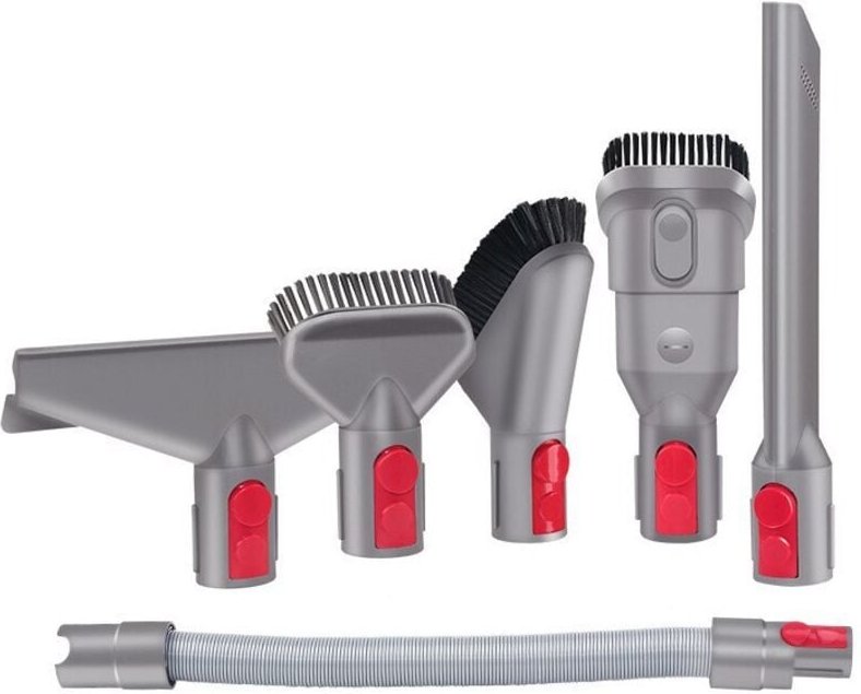 CSPARKV 6-teiliges Zubehörset, Befestigungsset mit Verlängerungsschlauch für Dyson V7 V8 V10 V11 SV10 SV11 Akku-Staubsau...