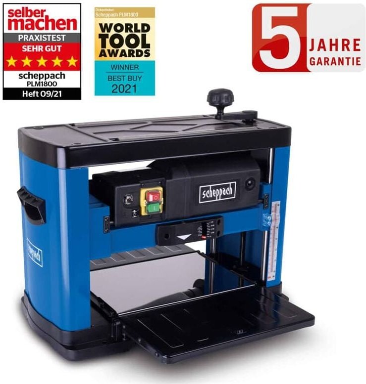 Dickenhobelmaschine Hobel Dickenhobel Holbelmaschine 152/330mm Scheppach Plm1800