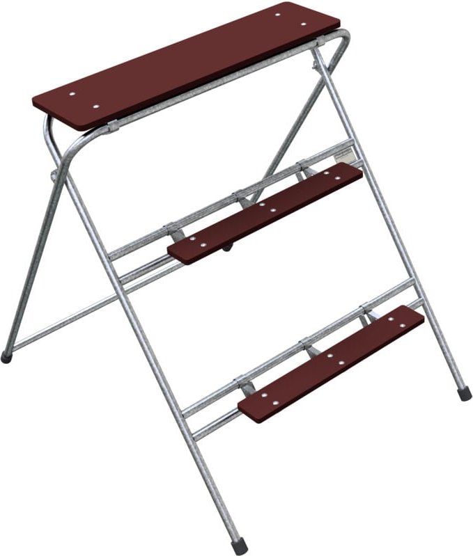 Schake Arbeitstritt mit 3 Stufen, verzinkt 0,6x1,2m