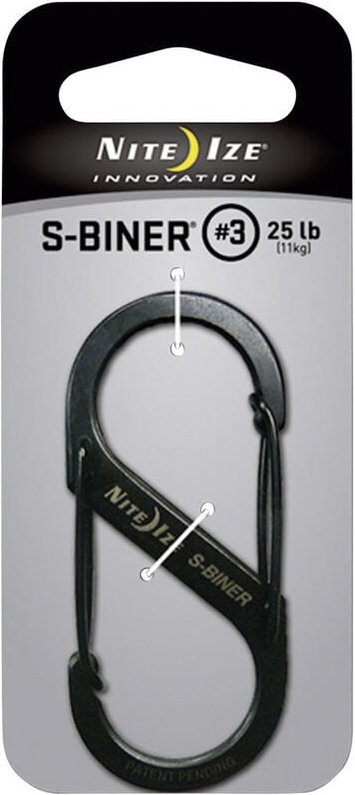NI-SB3-03-01 Karabiner S-Biner Gr. 3 67 mm x 29 mm 1 St. - Nite Ize