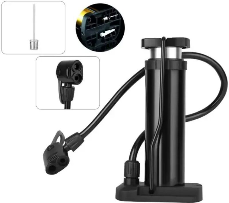 Vtizikl Mini pompe à vélo pour valve AV/DV/SV vélo de montagne vélo électrique vélo de course, pompe à air