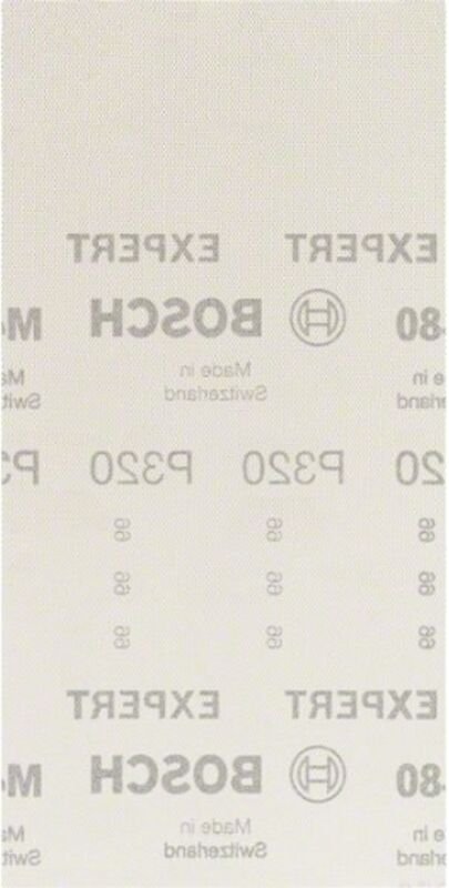 Bosch EXPERT M480 Schleifnetz für Schwingschleifer, 115 x 230 mm, G 320, 50 Stück