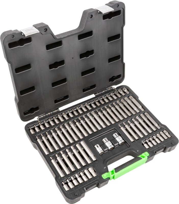 JBM - 75-TEILIGER bitkoffer für ribe xzn torx sechskantschrauben. 52550