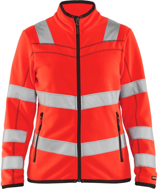 Arbeitsjacke aus Mikropolar mit hoher Sichtbarkeit für Damen 4966 - Neonrot S