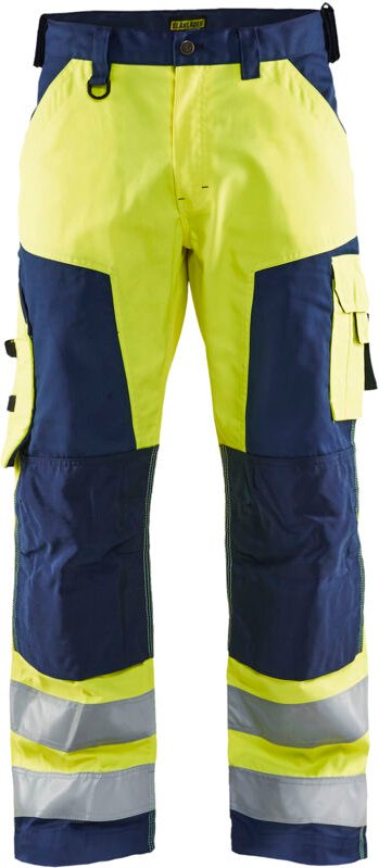 Hochsichtbare Arbeitshose 1566 - Neon Gelb / Marine 3XL - FR(56) - SE(C62) - Normen