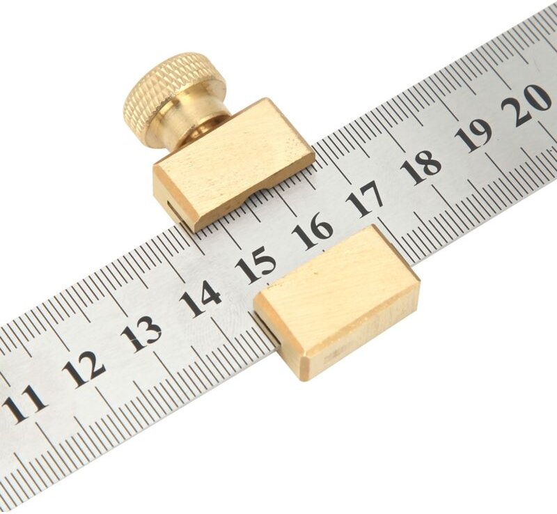 Messwerkzeug für die Holzbearbeitung, kompakter Positionierblock aus Messing, stabiles und praktisches, hocheffizientes ...