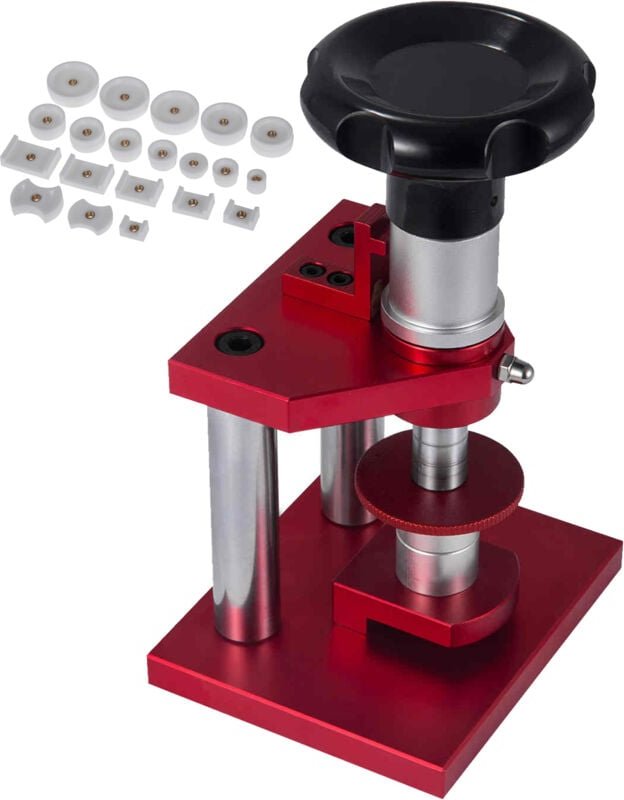 Vevor Uhren-Reparatur-Werkzeuge, Uhrenpresse mit 20 Stempeln, Uhrengehäuseschließer zum Schließen, Abbrechen der hintere...