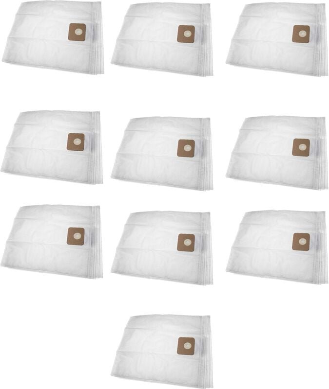 vhbw 50x Staubsaugerbeutel Ersatz für Nilfisk 107417195 für Staubsauger - Mikrovlies, 54,15cm x 49.5cm, Weiß