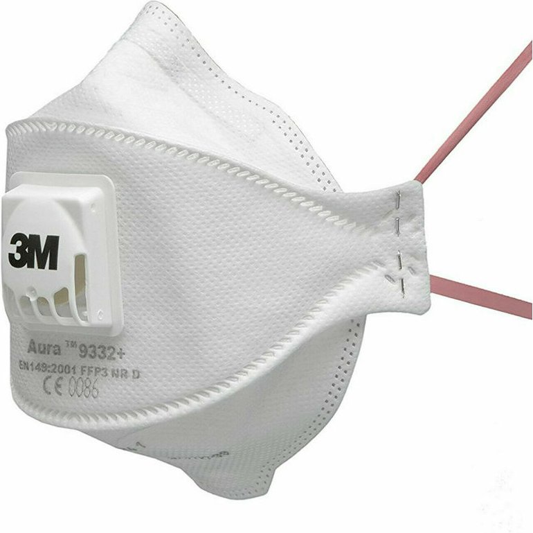 Genisys - Mundschutz Maske FFP3 Atemschutzmaske Gesichtsmaske Mund Nasenschutz mit Ventil 3M™ Aura™ 9332+