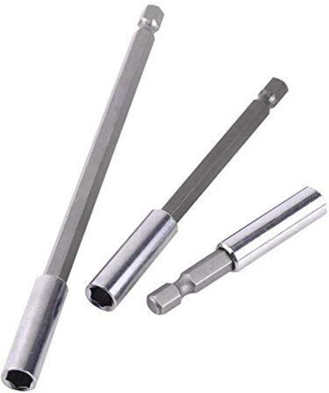SUNXURY 3 Stück 1/4 Zoll 60/100/150 mm Elektrischer Bohrer Schraubendreher-Bit Sechskant-Bithalter Verlängerungsstange B...