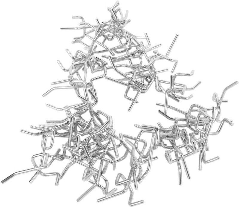 50 Stück Stahl-Lochwandhaken für praktische Garagen- und Werkstattorganisation zum Aufhängen von Werkzeugen